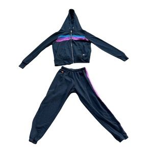 Aviator nation black sweatpants (size xs) and hoodie (size xs) GUC.